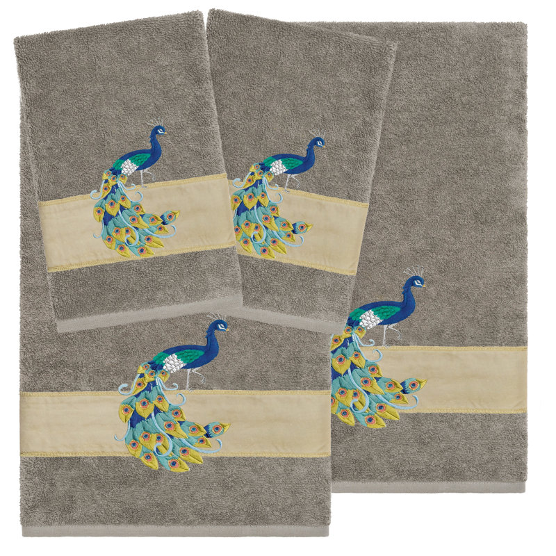 Ensemble de serviettes 4 pièces PENELOPE, Blanc, 4