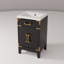 Meuble-lavabo simple en chêne noir 20 po X P 18 po D, avec plateau en acrylique-117984866