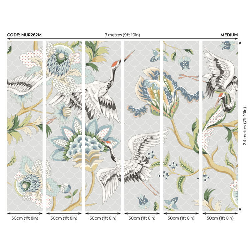 Talita Matte Wall Mural, 240cm L x 300cm W