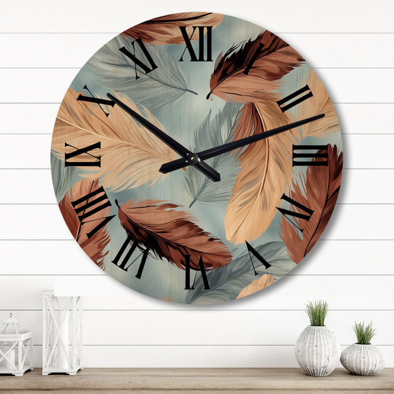 Horloge murale en bois massif Thery, Grand