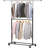 Steel Adjustable Rolling Clothing Rack