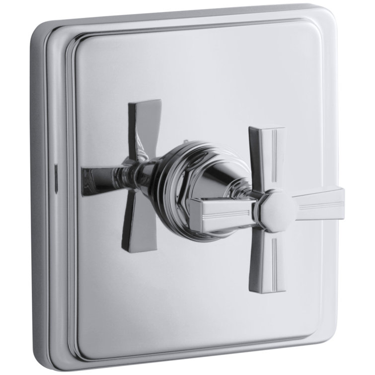 Pinstripe® Valve Trim with Cross Handle for Thermostatic Valve, Requires Valve