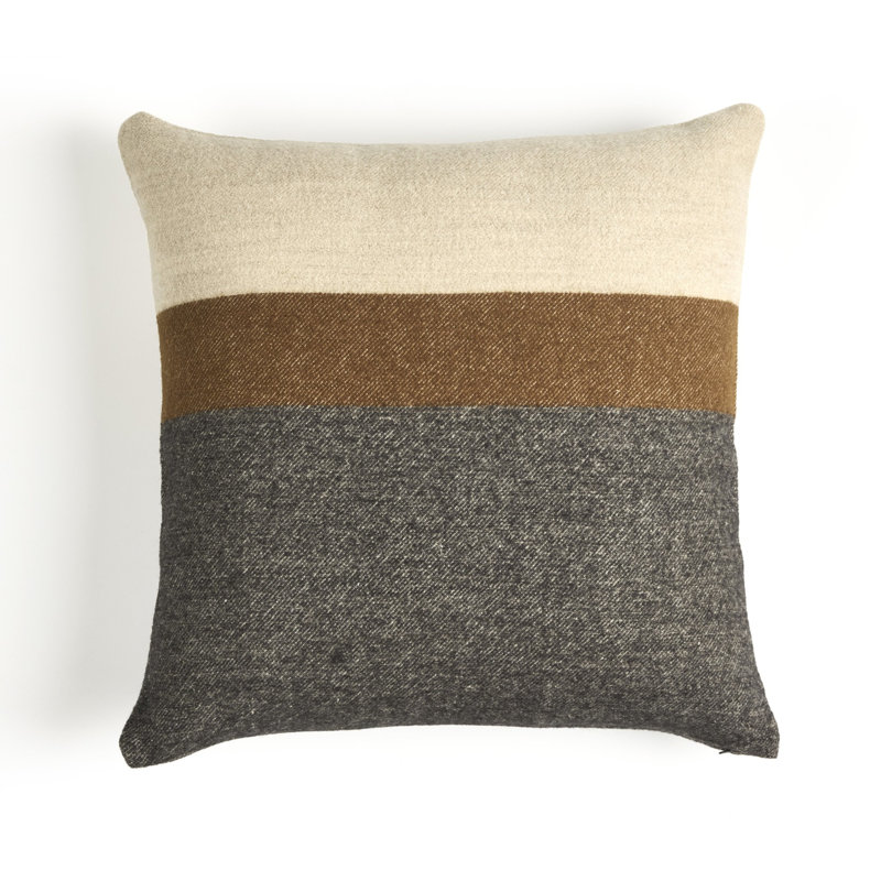 Arbor Striped Linen Reversible Throw Pillow