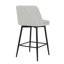 Ensemble de 2 tabourets de bar pivotants à hauteur de comptoir pour îlot de cuisine et pub, toile de lin-1370883675