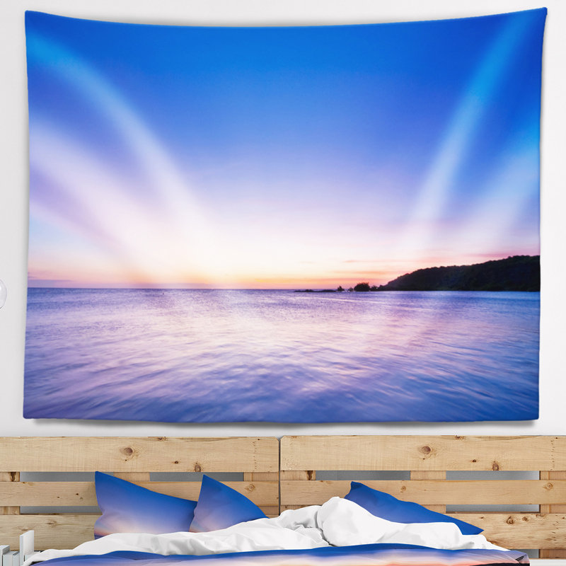 Tapisserie «Seashore Sky and Waters at Sunset», H 32 po x l 39 po