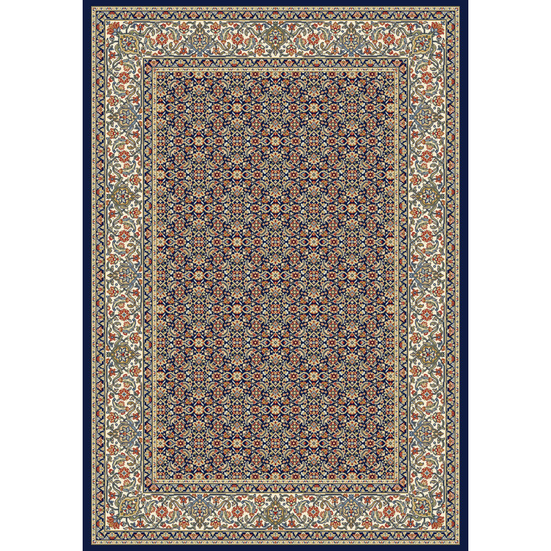 Tapis noir / ivoire Attell, Ovale 6 pi 7 po x 9 pi 6 po