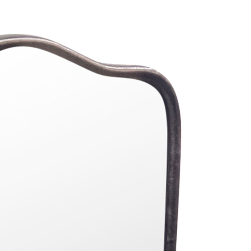 Miroir, festonné, fonte d'aluminium, Art déco