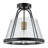 1-light Glass Semi Flush Mount