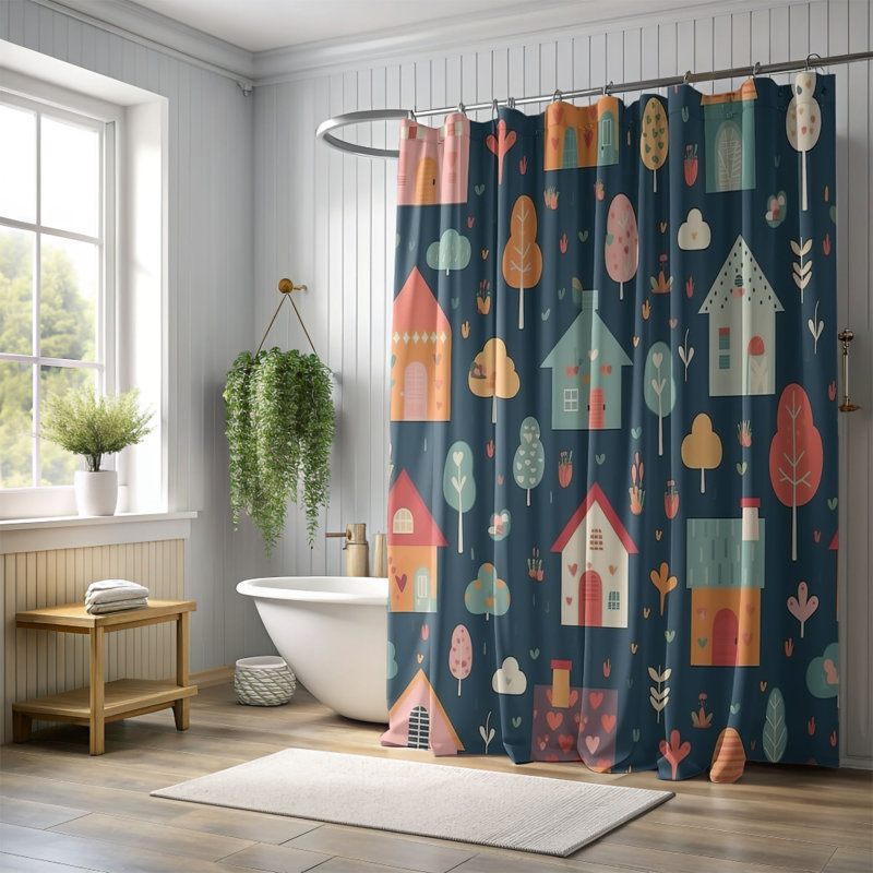 Rideau de douche Sweet Nook - Premium, H 74 po x l 71 po