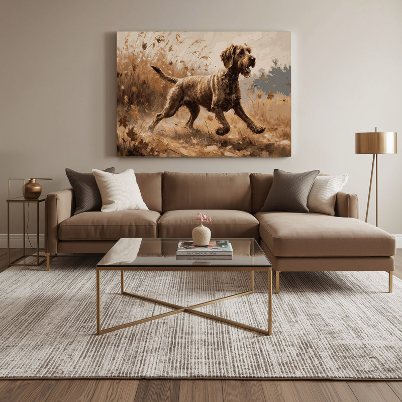 «Dogs Wirehaired Pointing Griffon», art mural sur toile, H 8 po x l 10 po