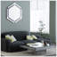 Miroir mural rond argenté mural pour la maison, le salon, la chambre à coucher, le vestibule