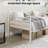 Twin Metal Daybed Frame with Decorative Headboard, Single Sofa Bed with Slat Support, No Box Spring Needed-746089871