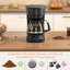 Compact 5-Cup Coffee Maker – 24H Programmable Timer, Keep Warm Function, 25Oz Water Tank, Overheat Protection, And Auto-Shutoff. Ideal For Home, Office, Or Outdoor Adventures (Black)-113319946