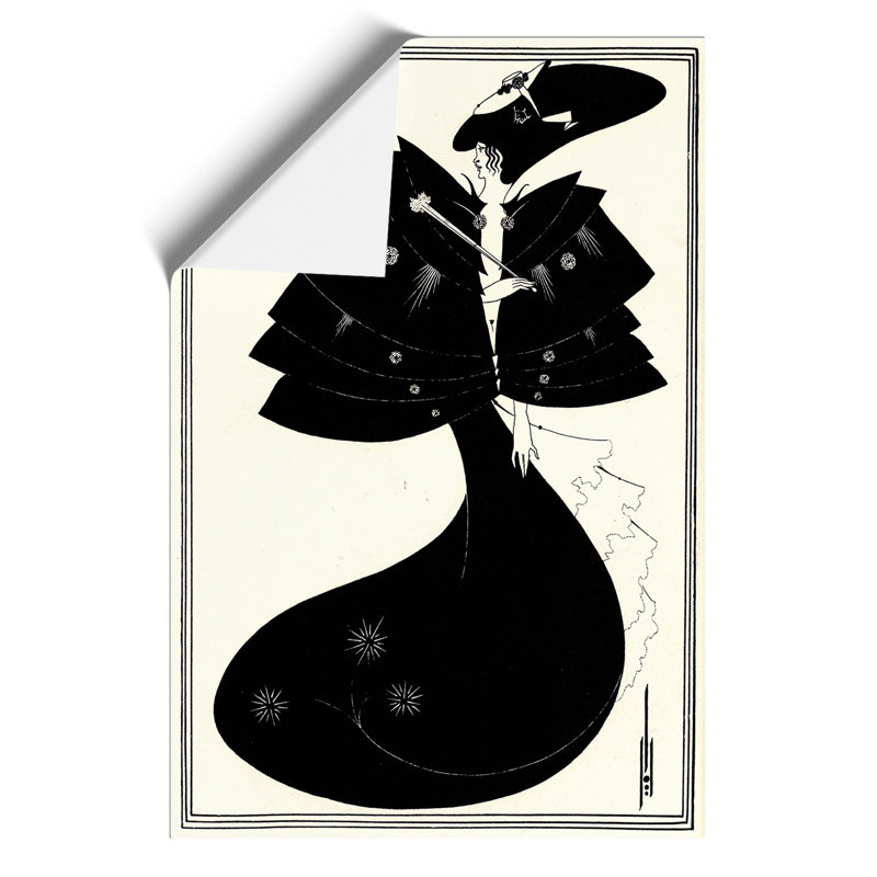 The Black Cape Vol.2 by Aubrey Beardsley - No Frame Print, 30cm H x 21cm W x 0.1cm D