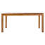 Ensemble de salle à manger d'extérieur 7 pièces en bois, table rectangulaire de 170 cm de long avec 6 chaises en rotin pour piscine, jardin, terrasse, style naturel