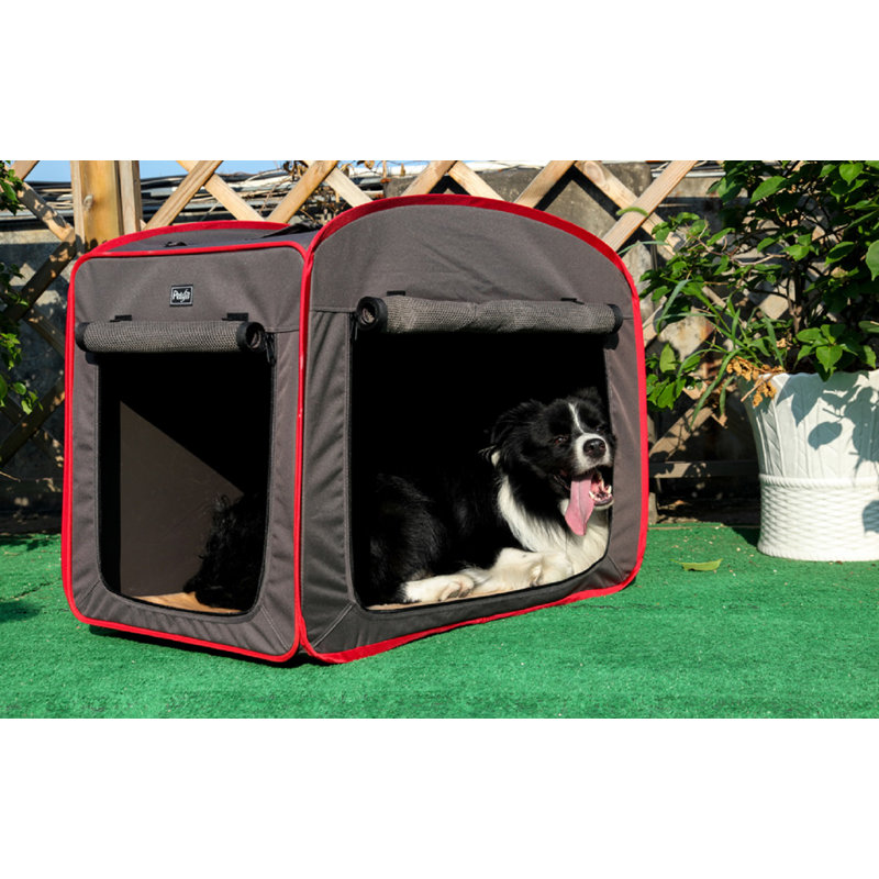 Caisse pour chien Tucker Murphy Pet ™, Gris foncé
