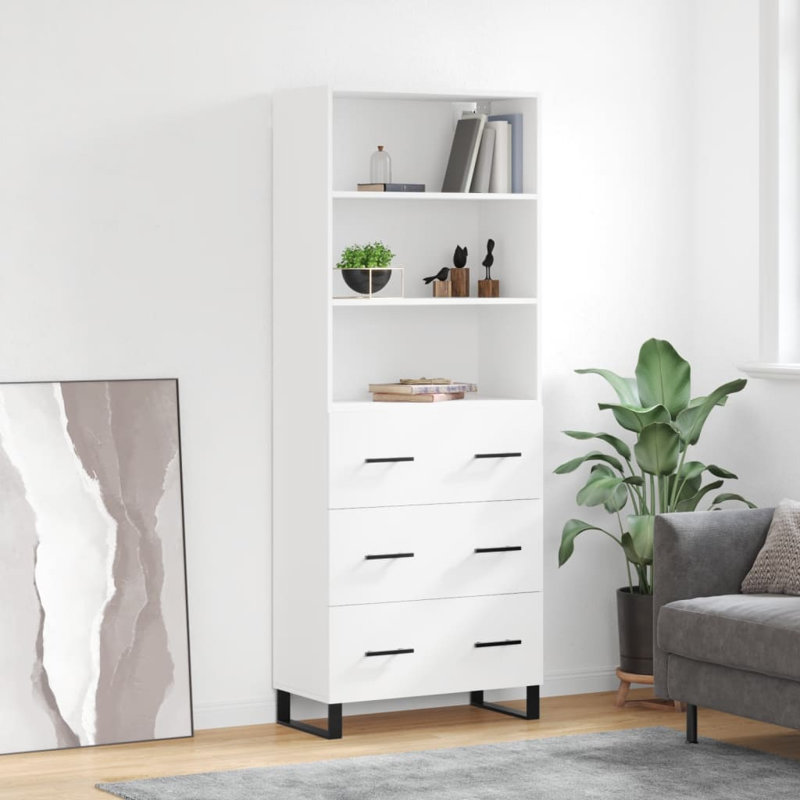 Catie 69.5cm Wide Highboard, White