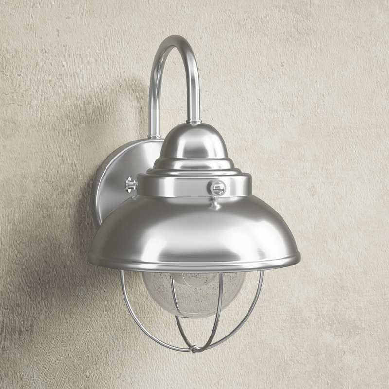 Audrey Wall Light, Brushed Stainless