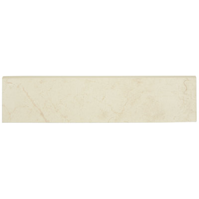 Carreau de faïence en porcelaine de 12 po x 3 po Florfine Marfil