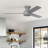 Presto 52" 3 - Blade Modern Low Profile Indoor Ceiling Fan with Wall Control-93546518