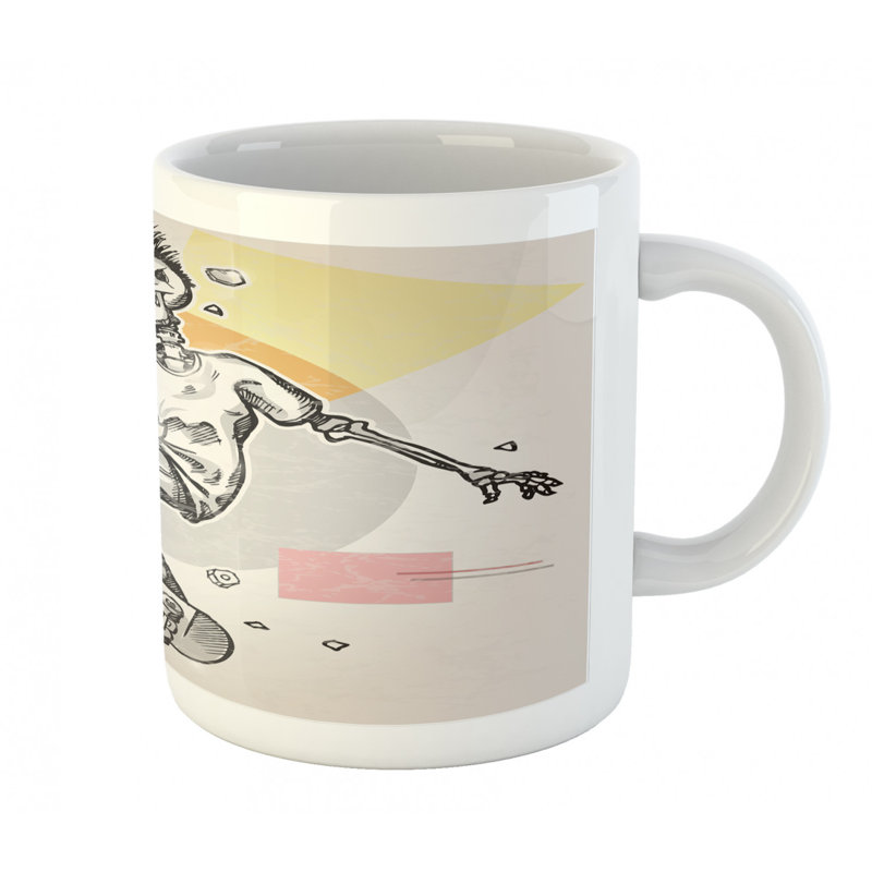 Grande tasse à café crâne