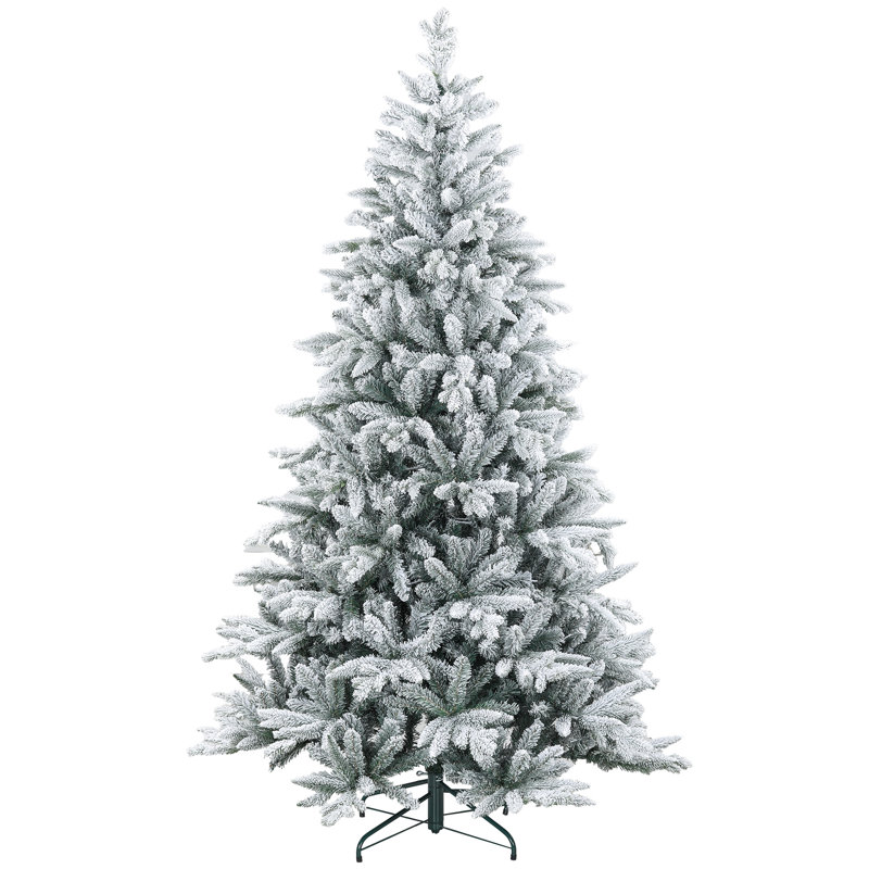 Arbre de Noël artificiel enneigé 7 pi avec 1401 pointes HOMcom, H 7 pi