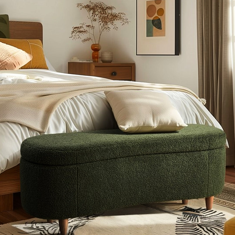 Banc de rangement Boucle, Vert