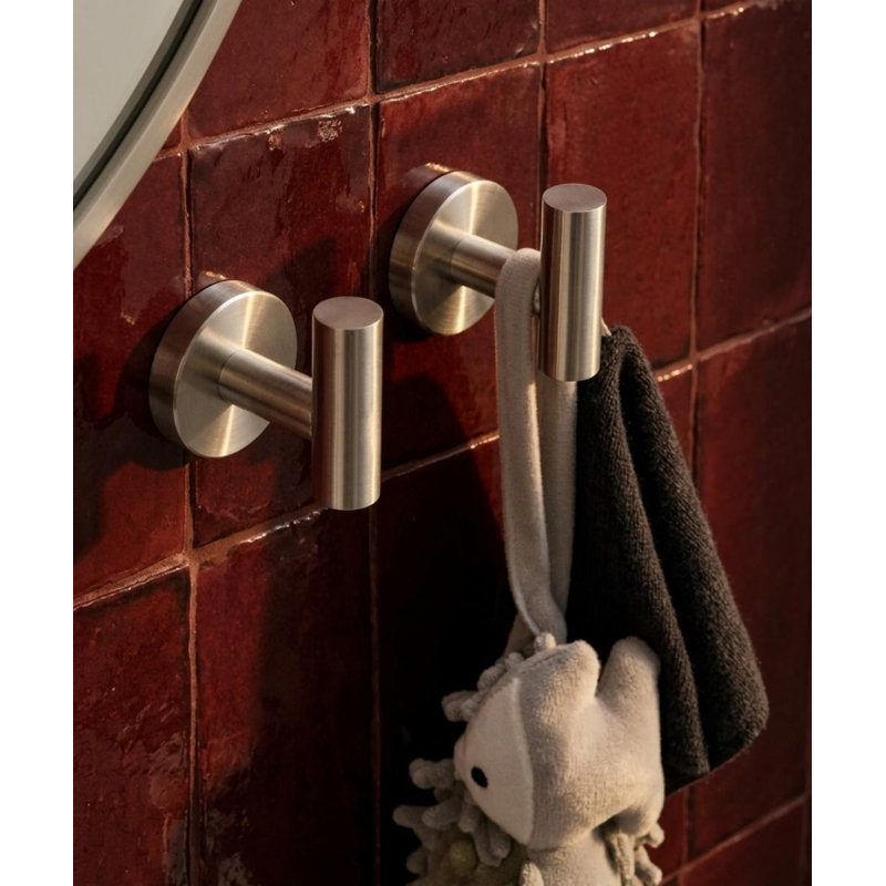 Heavy Duty Mounting Towel Hook, Brushed Nickel