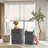Black Double-layer Nesting Storage Stool Set