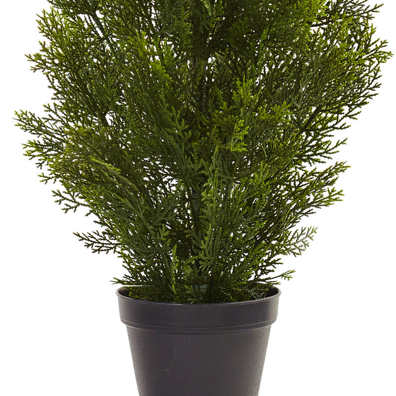 Faux Foliage Tree in Pot, 24" H x 13" W x 11" D