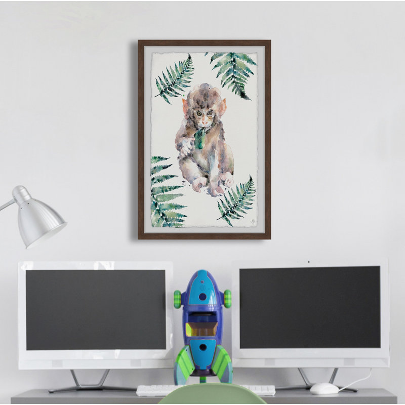 « singe palms », art encadré Charmaine, H 24 po x l 16 po x P 1,5 po