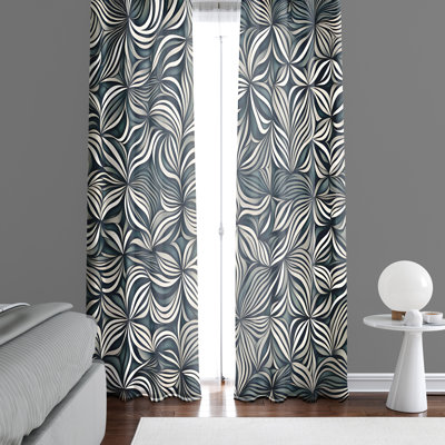 Eibo Semi Sheer Curtain Pair