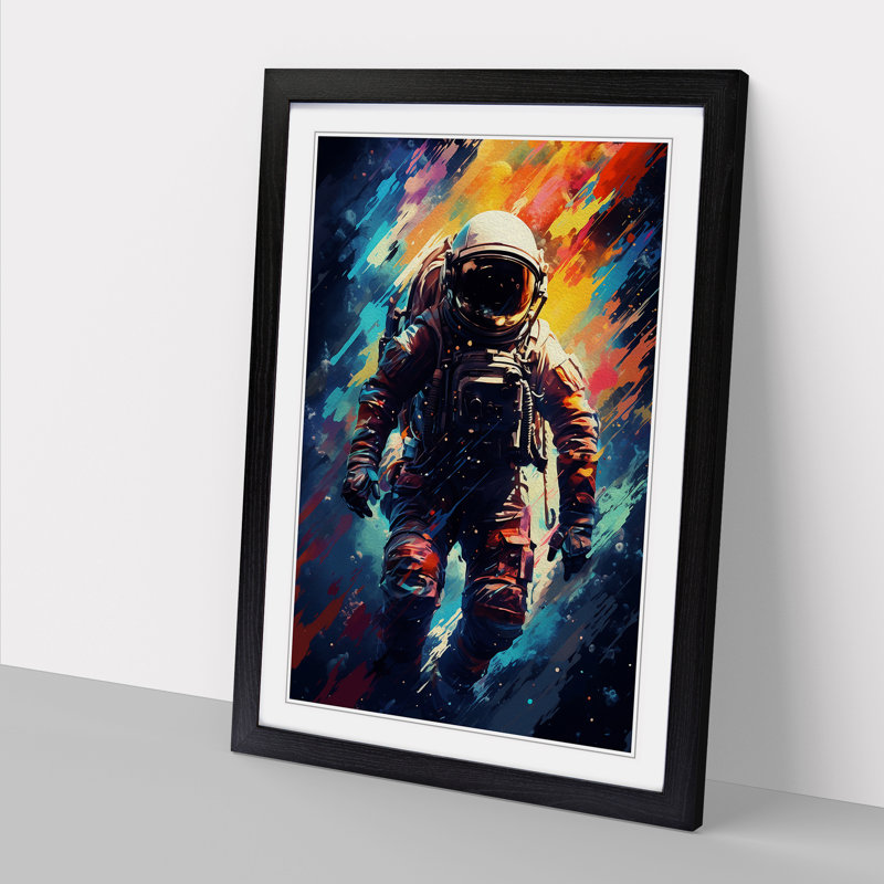 Single Picture Frame Print on Wood, Black Framed, 64cm H x 46cm W