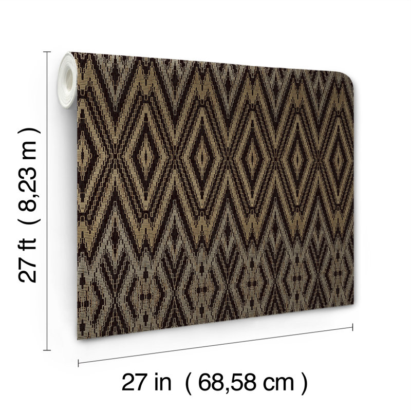Papier peint Diamond Marquise, Noir