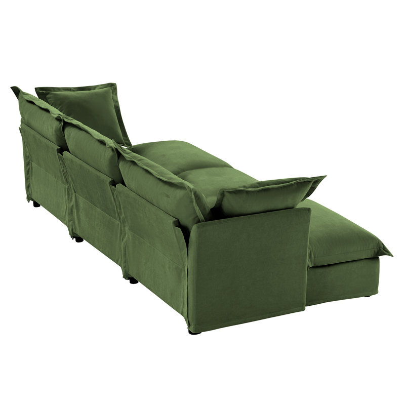 Canapé polyvalent et confortable avec repose-pieds pour le salon