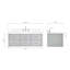Ensemble de meuble-lavabo simple mural 48,25 po Macolm-1153876937