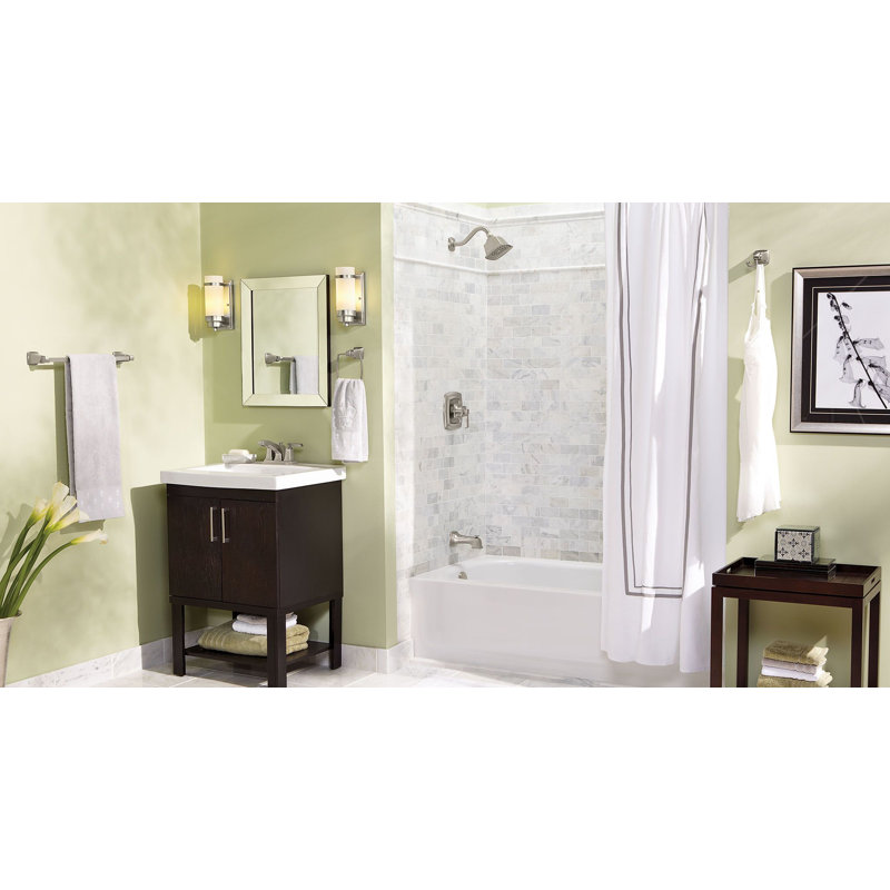 Boardwalk Wall Mounted Toilet Paper Holder, Brushed Nickel
