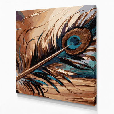 «Southwestern Animals», Turquie, plume 52, art mural sur toile brune