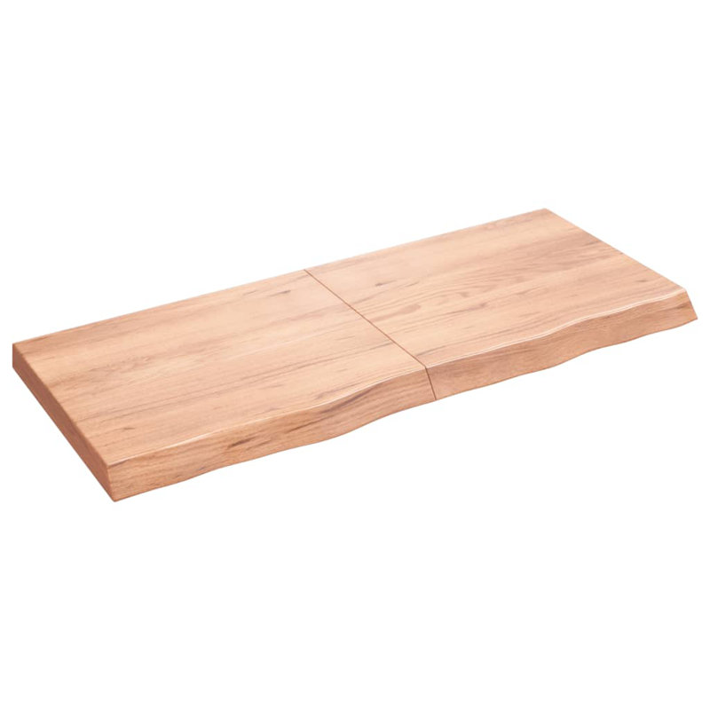 Avaiah 120cm Solid Wood Bathroom Vanity Top, Light Brown