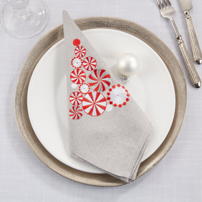 Araminta Collection Polyester No Pattern Square Napkin
