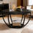 Round Chating Table,Central Table,2-Tier Coffee Table