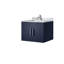 Ensemble de meuble-lavabo compact avec plateau en marbre de Carrare et robinet-1893141307