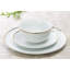 Waterside 12pc Gold Rim Porcelain Dinner Set