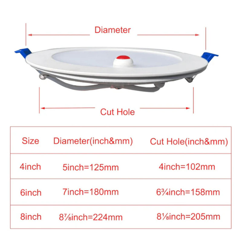 E2-DL-SLIM-6IN-9/16/18W-27/30/35/40/50K-E