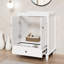 24" Freestanding Bathroom Vanity Base Only, Sink Not Included, Decorative Wavy Edge-108213531