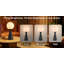 Lampe de table 13 "à DEL tactile moderne rechargeable avec abat-jour rond et charge USB-C-849942783