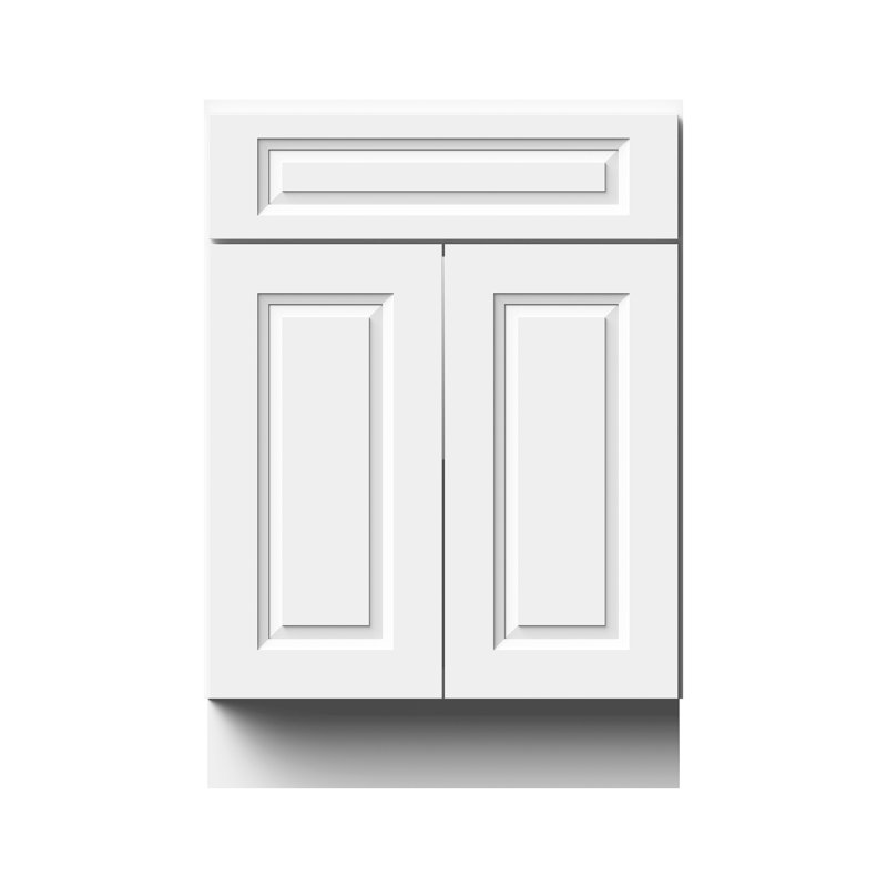 Armoire de cuisine de base l 24 po x H 34,5 po x P 24 po Casainc, Blanc, 24"