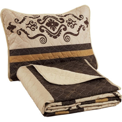Polyester No Log Cabin Coverlet