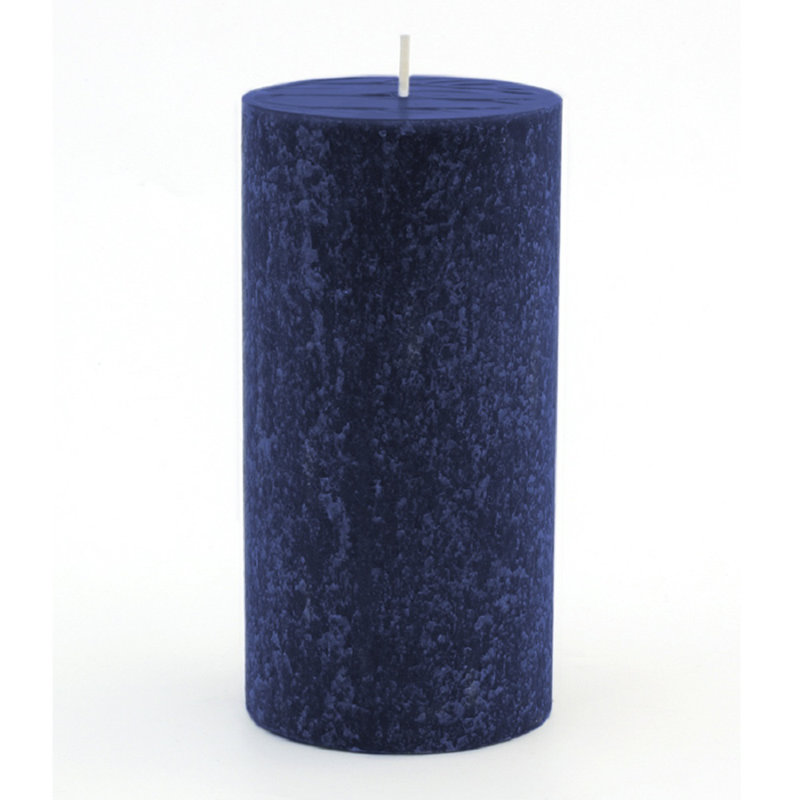 Timberline Unscented Pillar Candle, Abyss, 6" H x 3" W x 3" D