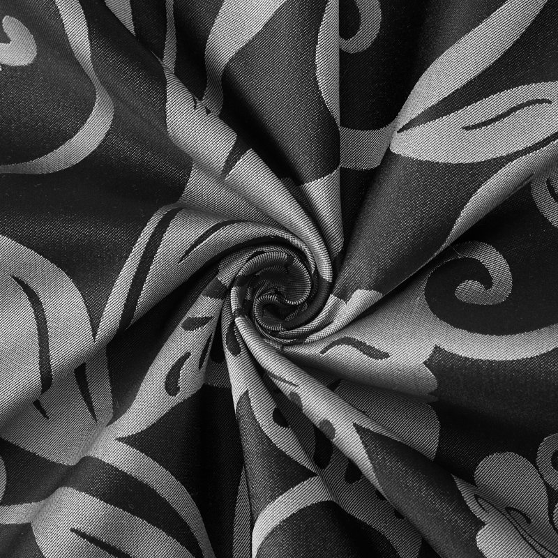 Fennville Microfiber 7 Piece Comforter Set, Queen Comforter + 6 Additional Pieces, Black/Silver